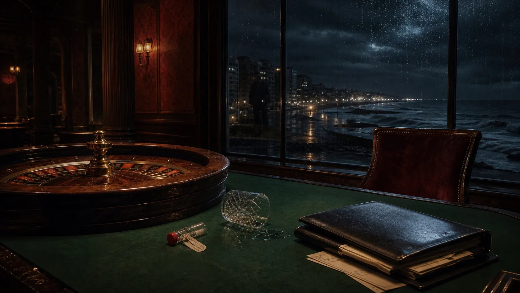 Ruleta, vaso derramado y expediente frente a la costa de Mar del Plata