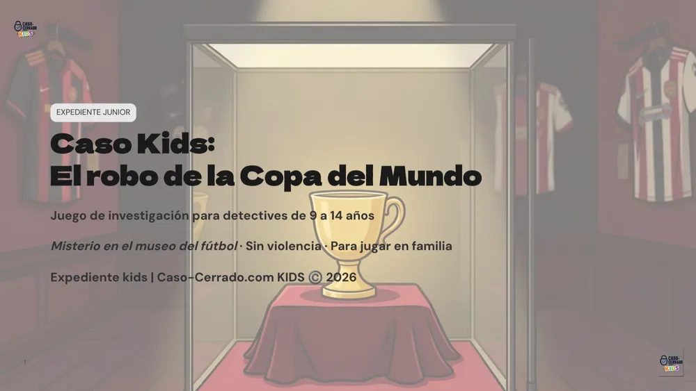 Vitrina vacía del caso El robo de la Copa del Mundo