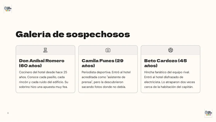 Galería de sospechosos del caso El fantasma de la concentración