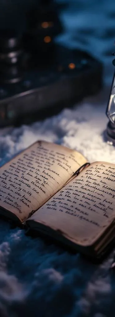 Cuaderno del capitán con anotaciones sobre el topo