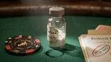 Evidencia: frasco con cocaína adulterada