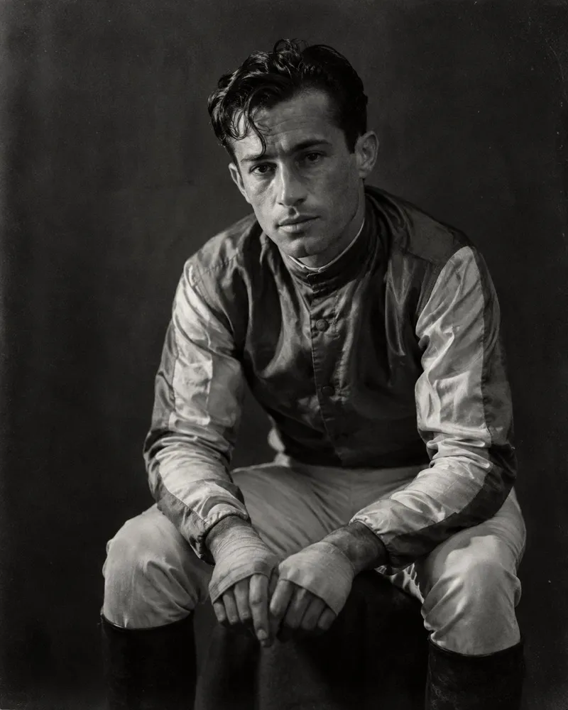 Retrato de Julio Benítez, El Chingolo · jockey de Fuego Lento