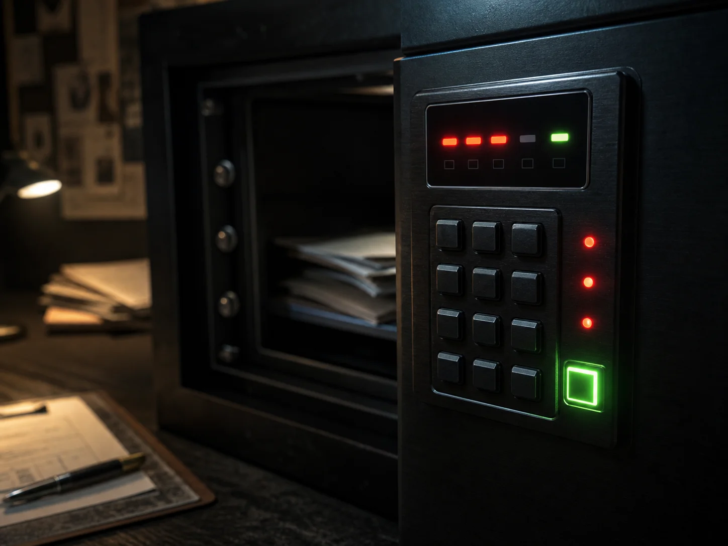 Registro digital de la caja fuerte
