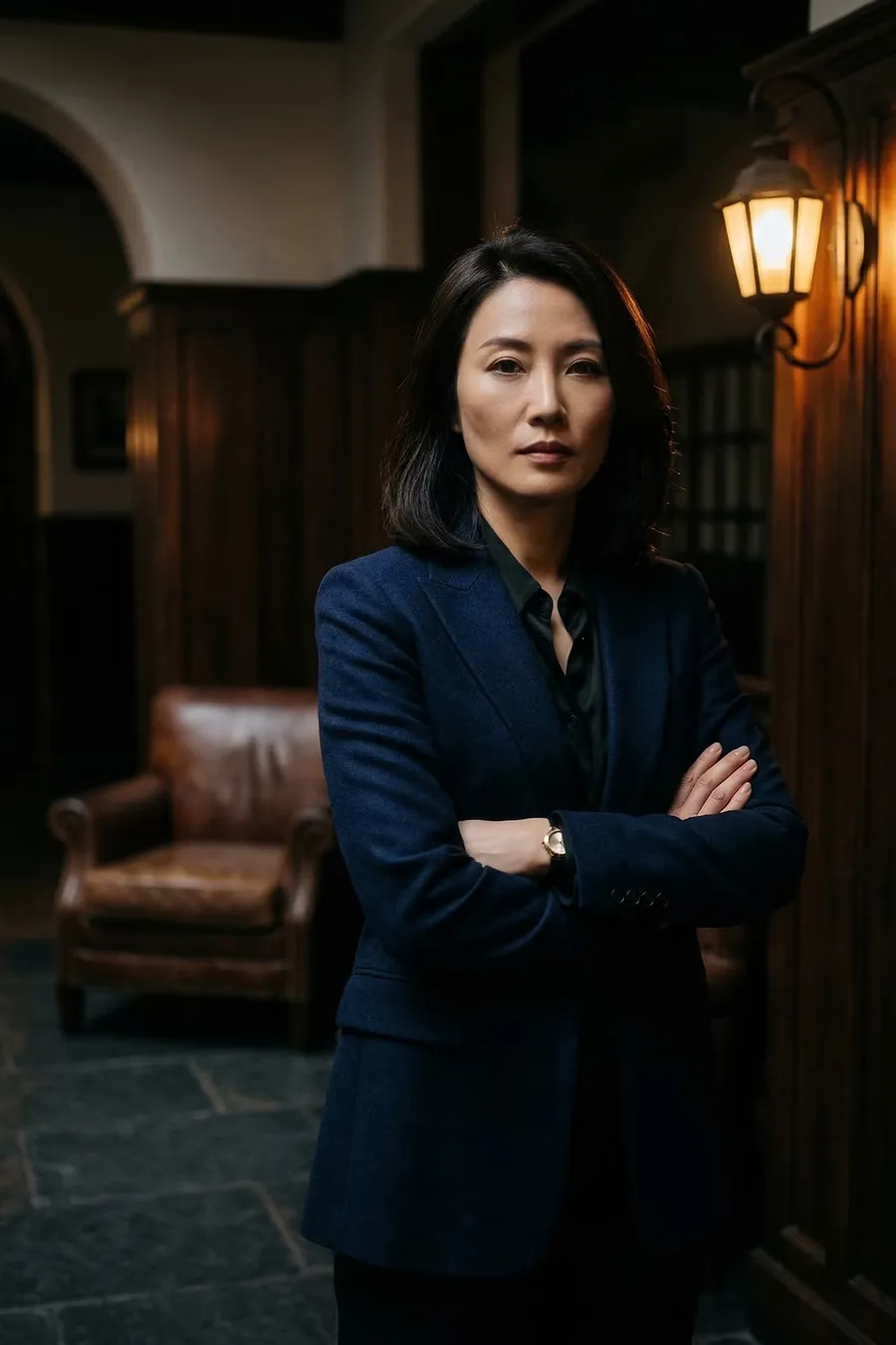Retrato de Lin Wei incluido en el expediente