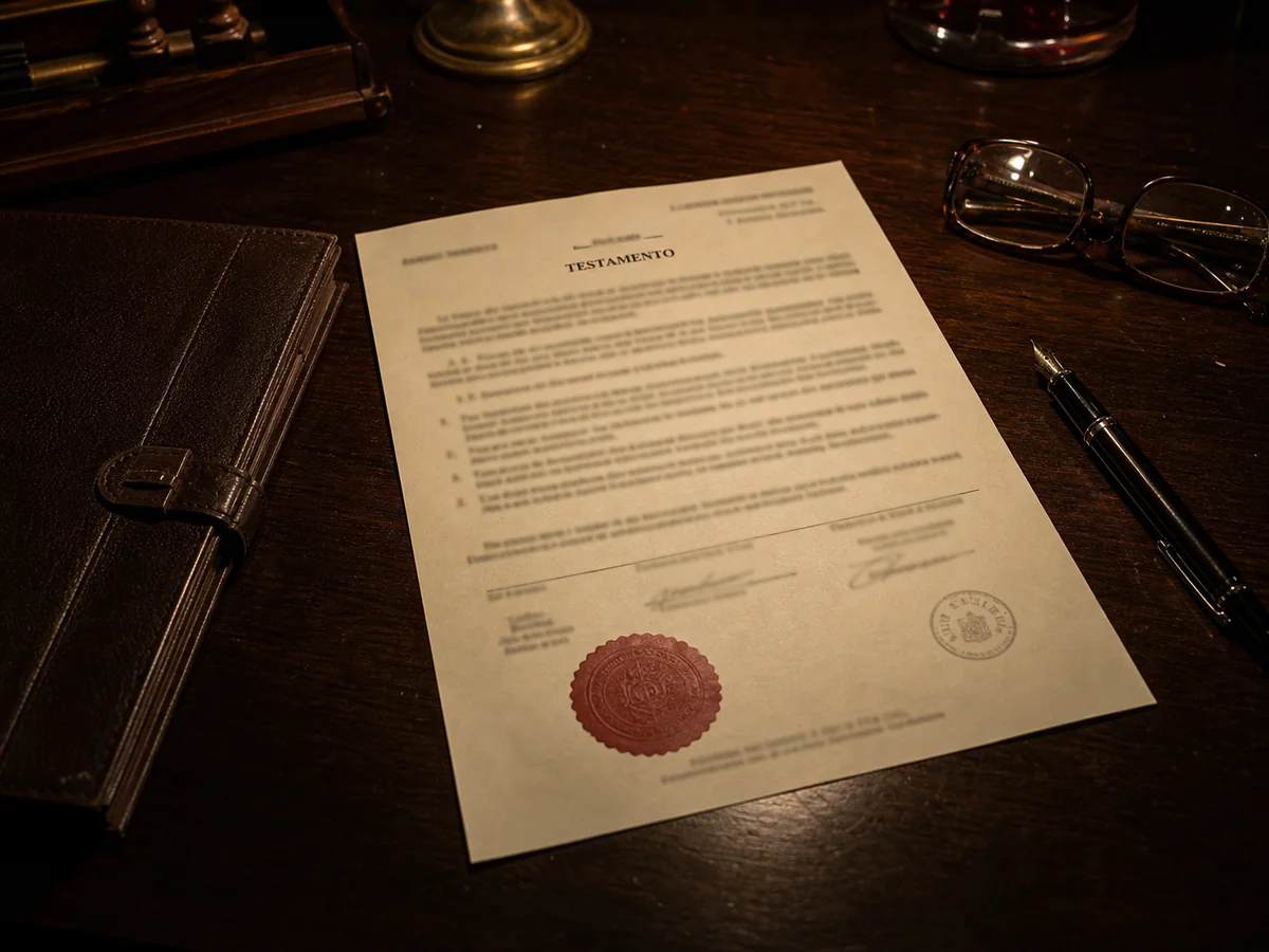 Testamento notarial de Dante Villarreal